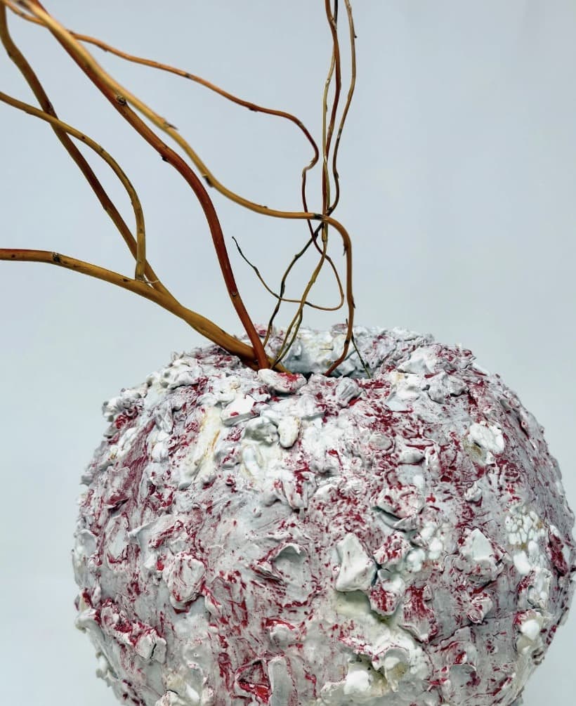 A series of hand built round vessels- each with its own… — view 1